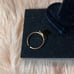 * D * Personalized-Initial Heart Ring Stainless Steel Gold Tone ADJUSTABLE