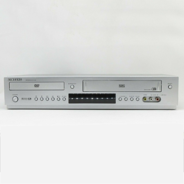 Samsung DVD-V5500 Silver 4 Head Hi-Fi Stereo Progressive Scan DVD VHS Dual Deck
