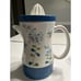 Vtg National Potteries LILAC TIME Bedford Ohio Juicer Pitcher & 5 Juice Glasses