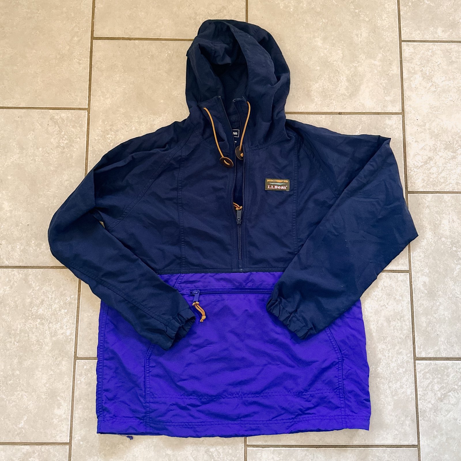 L.L.Bean half zip anorak jacket
