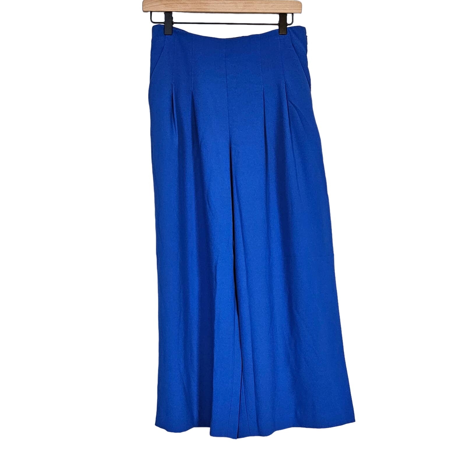 Ted Baker Blue Zettah Pleated Culottes Women's 4 Bold Dopamine Office Work