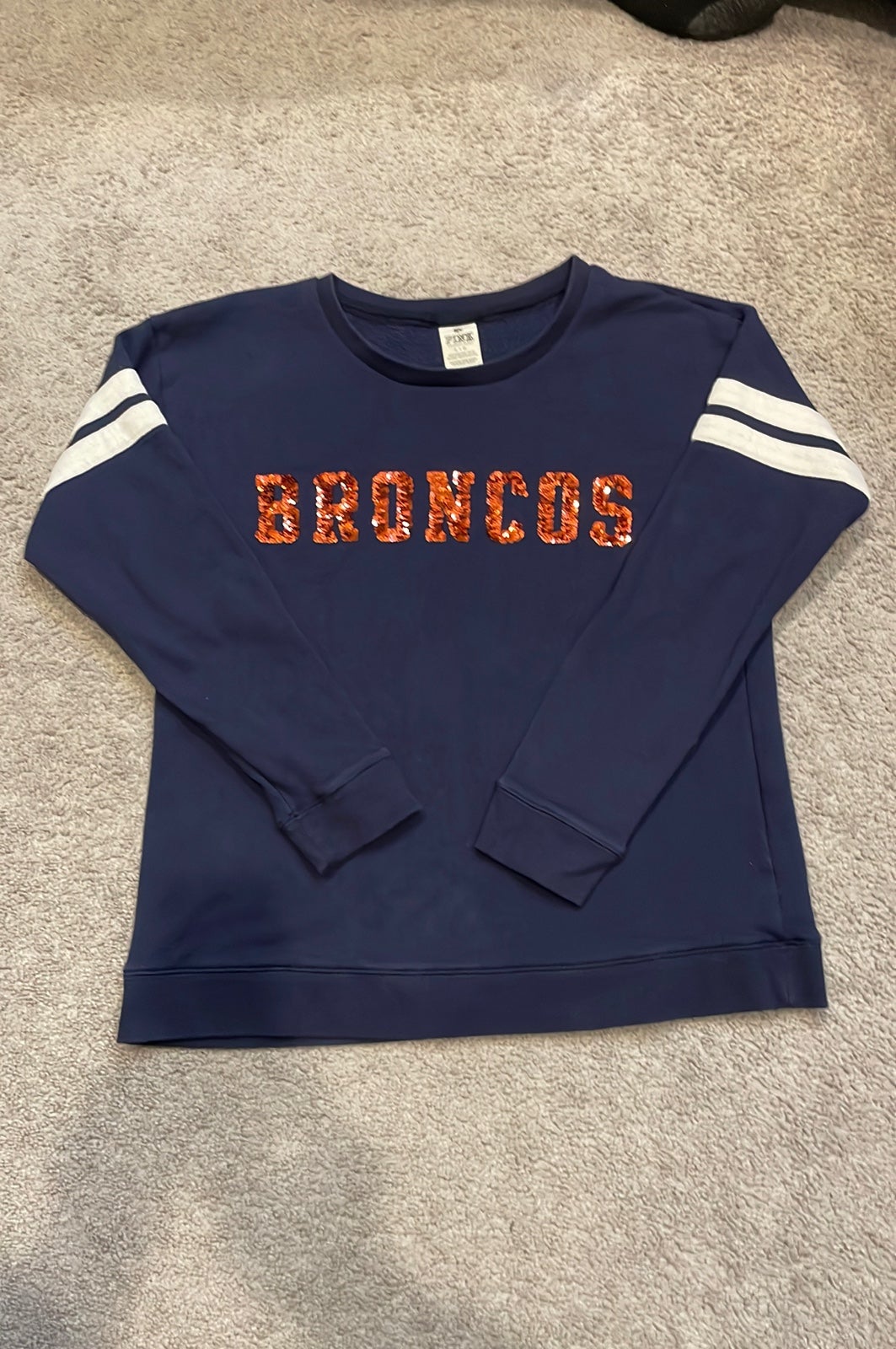VS PINK Denver Broncos Bling Sweatshirt