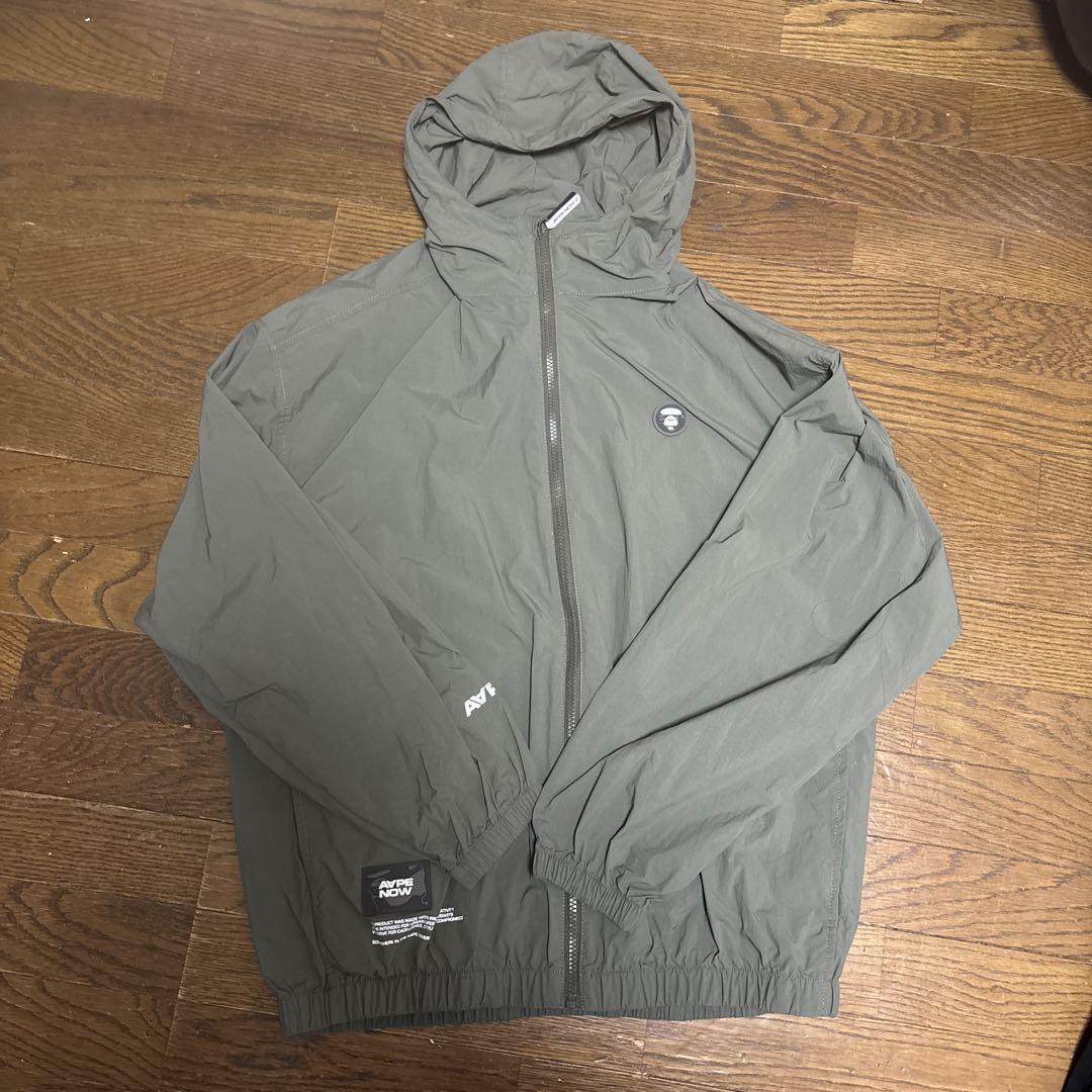 ANYTHING Olive Green Nylon Jacket Shell Jacket