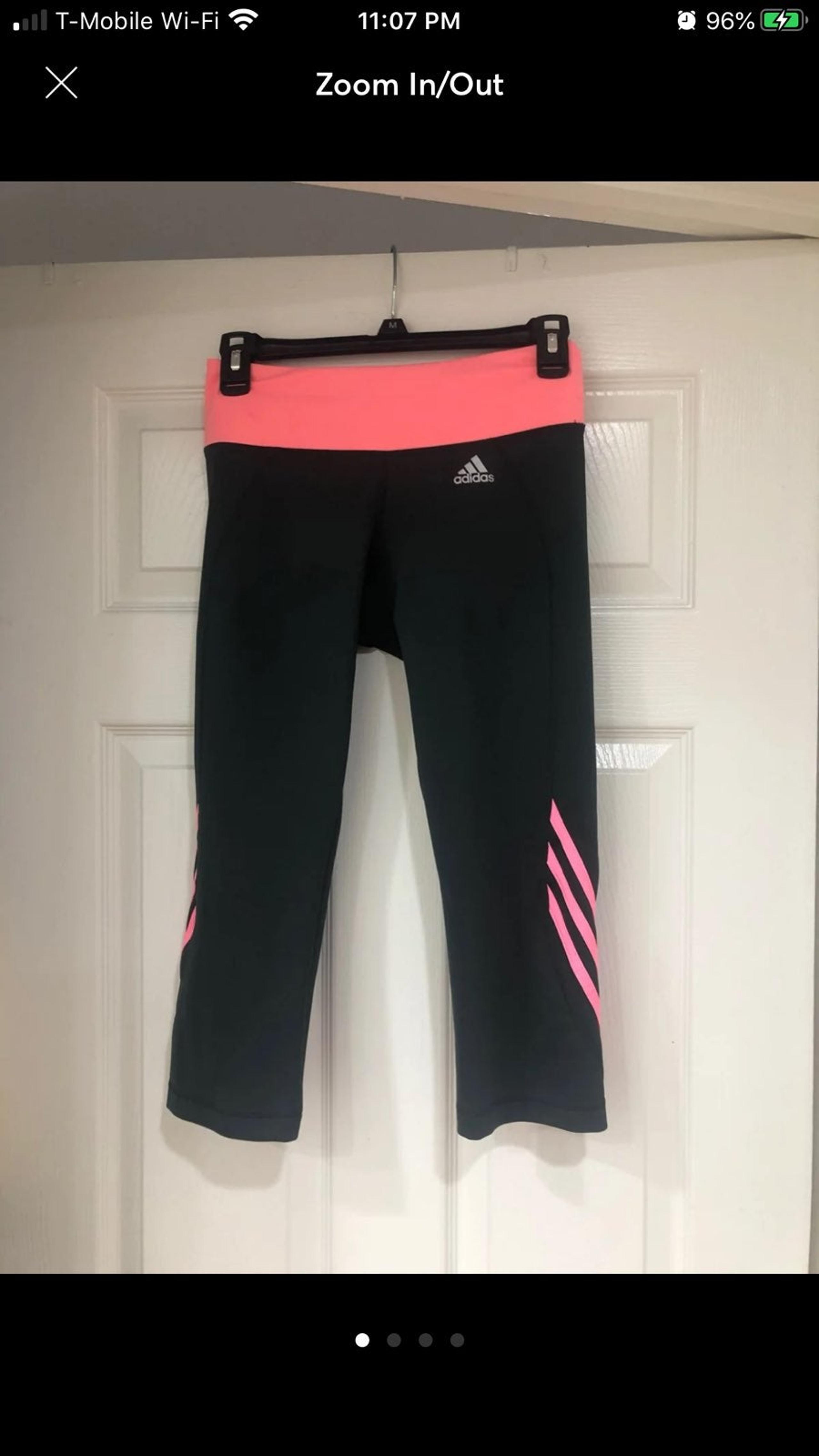 Adidas pink grey active leggings