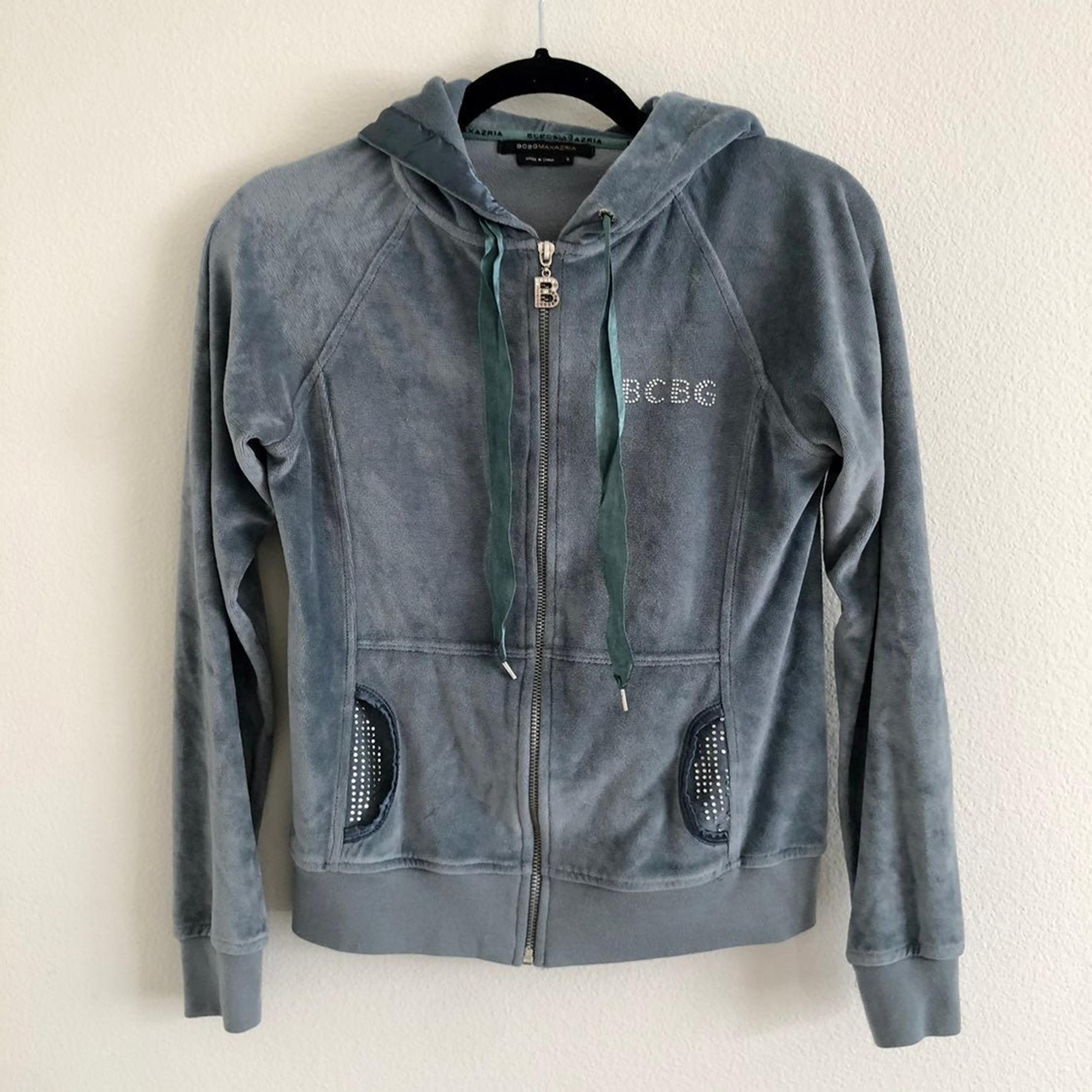 BCBG velour velvet zip up jacket