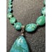 Vintage Stauer Sea Teal Chrysocolla Stone Necklace