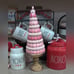Whimsical Pastel Pink Macaroon Tree on Gold Pedestal Valentine's Easter Decor