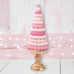 Whimsical Pastel Pink Macaroon Tree on Gold Pedestal Valentine's Easter Decor