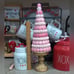 Whimsical Pastel Pink Macaroon Tree on Gold Pedestal Valentine's Easter Decor