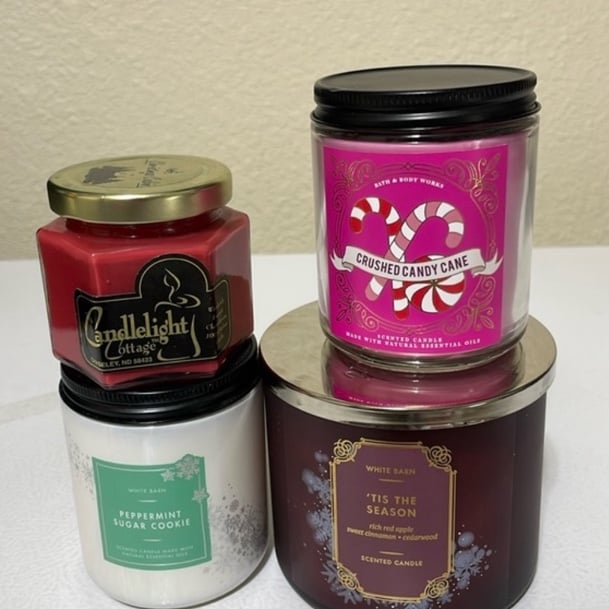 Christmas Scented Candles. White Barn, Bath And Body Works, Other. All New.