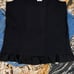 NWT J. Crew Black Square-Neck Tank with Woven Hem - SIZE S