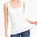NWT J. Crew Black Square-Neck Tank with Woven Hem - SIZE S