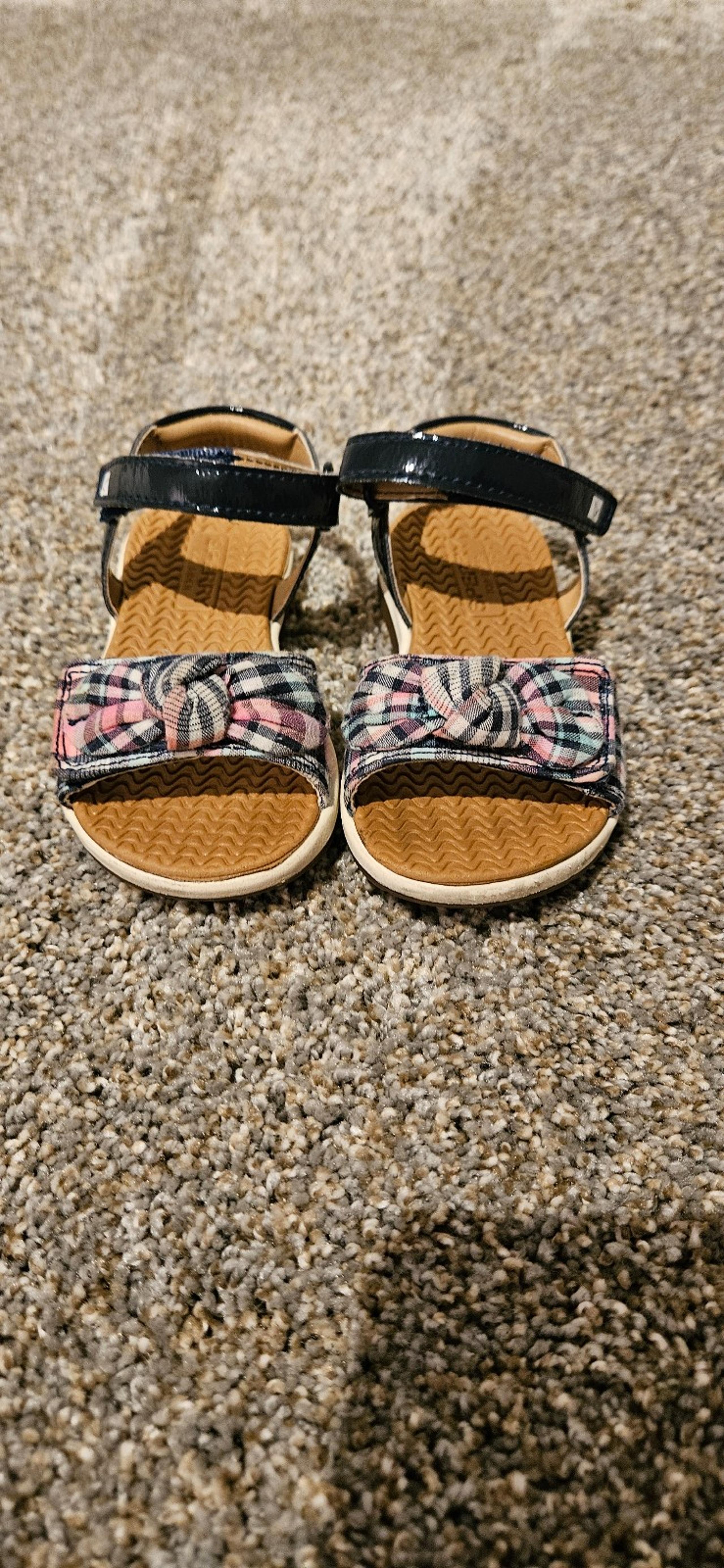Toddle Sperry Galley Plaid Sandals 6c