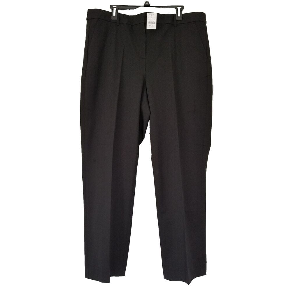 J. Crew Tall Kallie Tall Straight Leg Pants Size T18 Black NWT 98 BO900