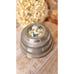 Vintage Aluminum Portrait Music Box For Trinkets/Powder