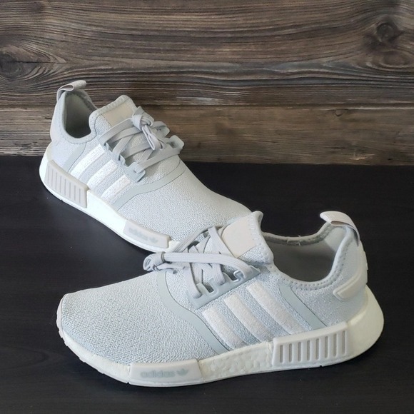New Adidas NMD R1 Light Gray Sneakers