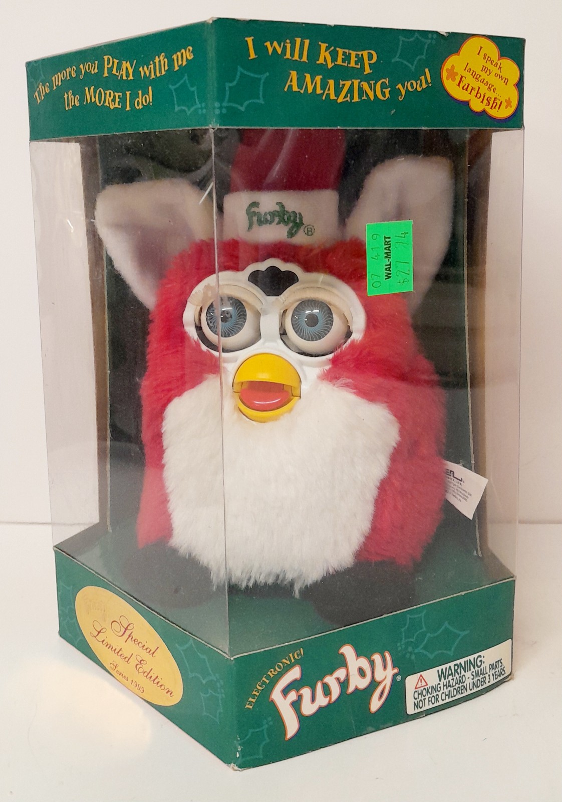 Vintage 1999 Tiger Electronics Christmas Santa Furby