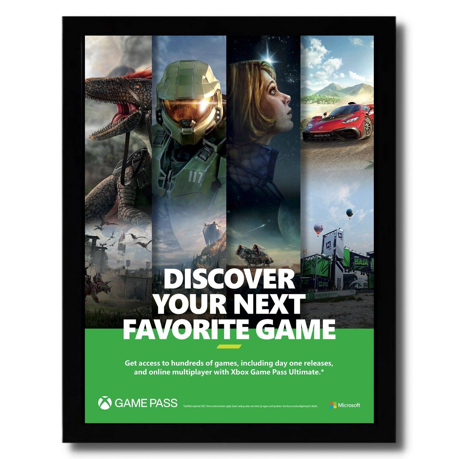 2023 Xbox Series X Console System Framed Print Ad/Poster Halo Infinite Starfield
