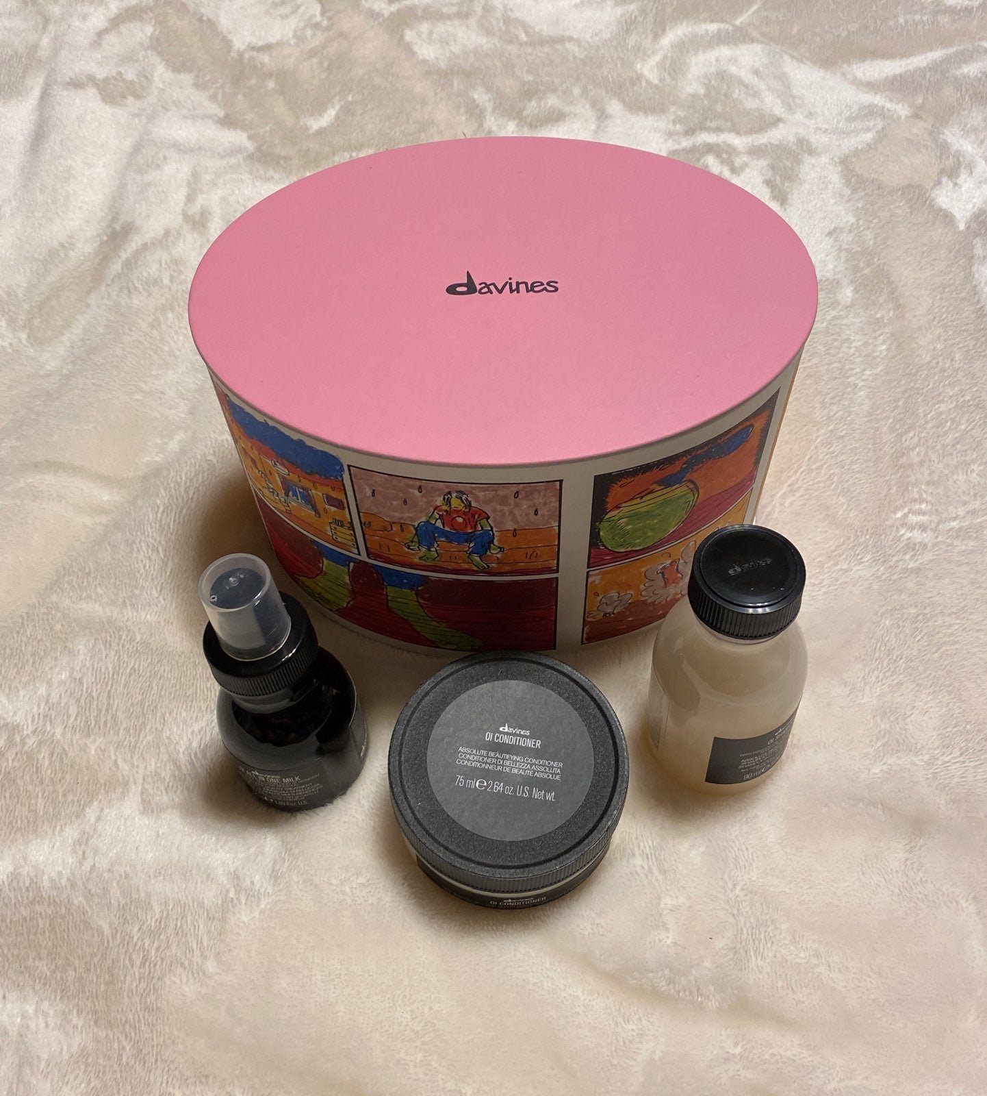 DAVINES OI TRAVEL SET Shampoo Conditioner Oi Travel Milk