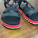 SOREL Roaming Lace Sandals - Black/Punch Pink - Women’s Size 7 - Gently Used