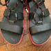 SOREL Roaming Lace Sandals - Black/Punch Pink - Women’s Size 7 - Gently Used