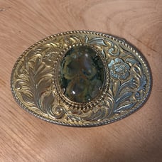 Vintage gemstone belt buckle