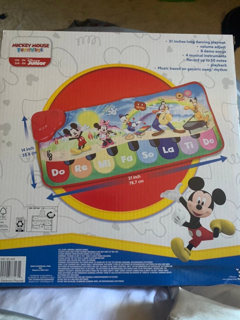Mickey mouse electonic playmat