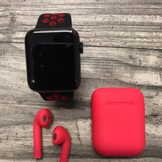 Pack of smart watch and earphones