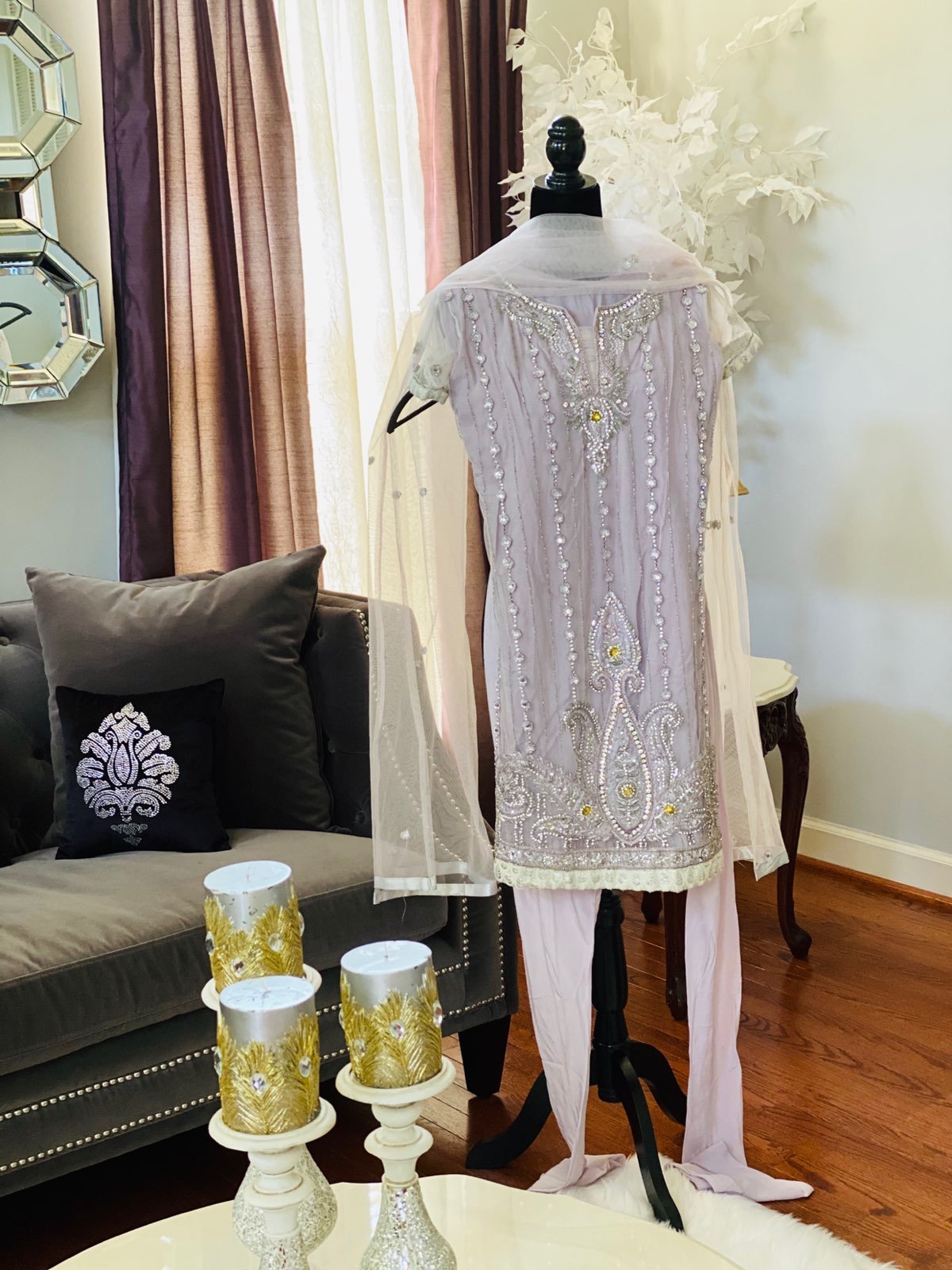 Salwar Kameez Churidar stone work