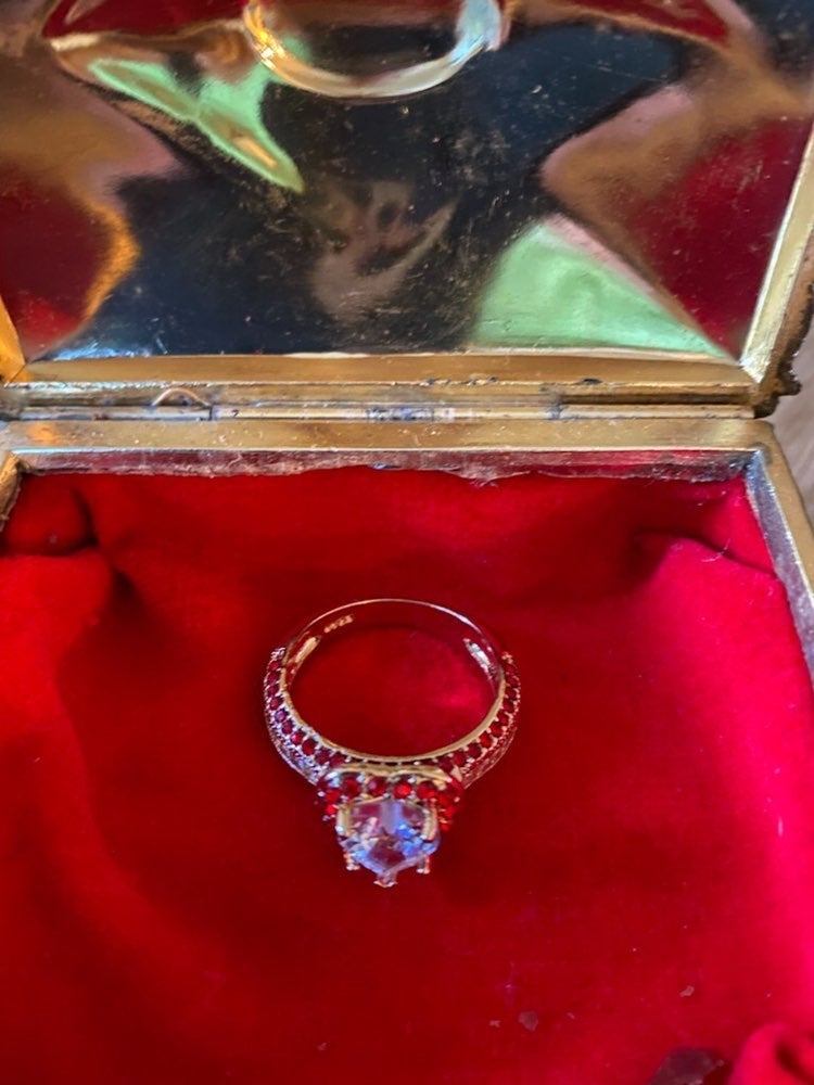 Swaroski crystal ring