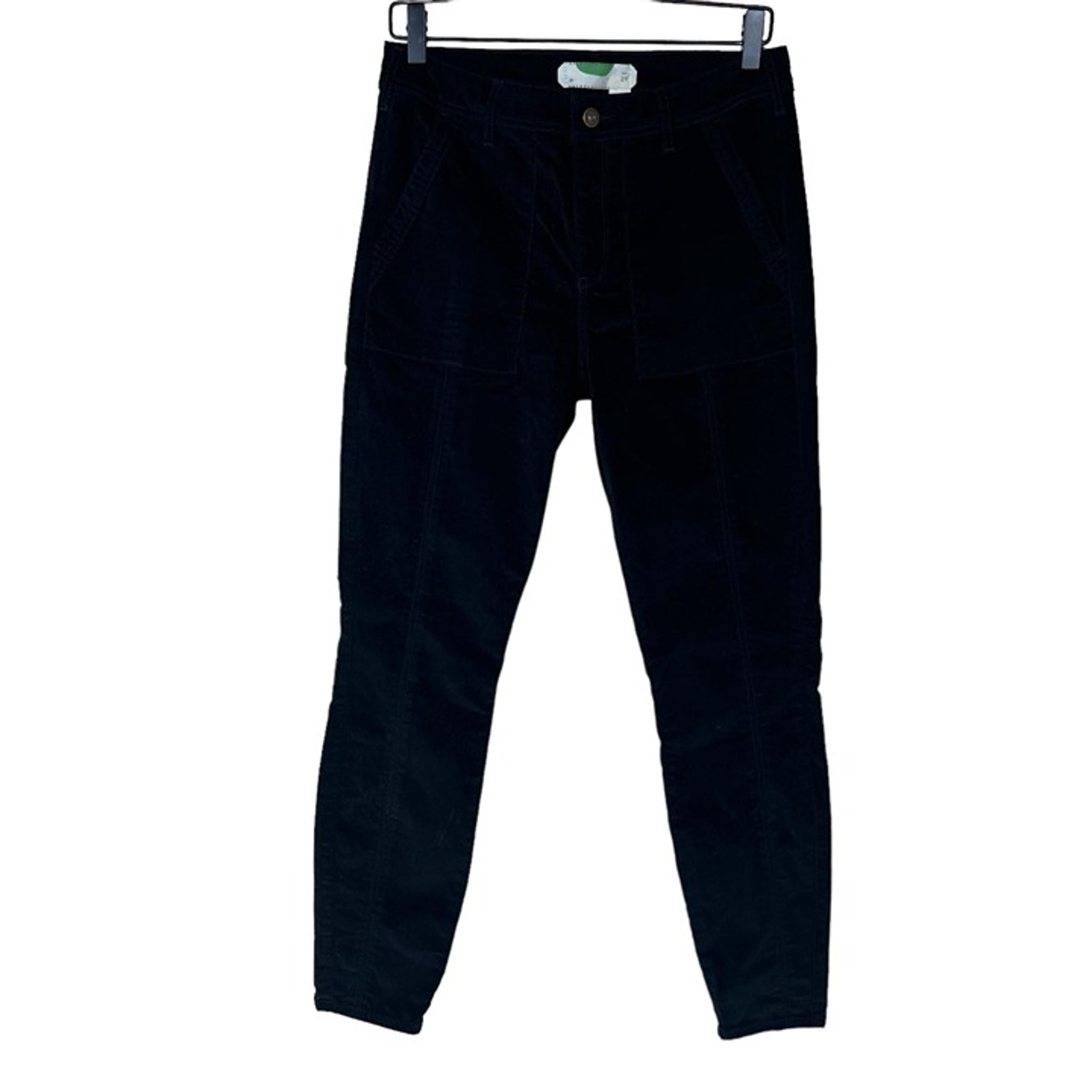 ANTHROPOLOGIE Women size 29 Pincord Corduroy/Velvet Pants in Black