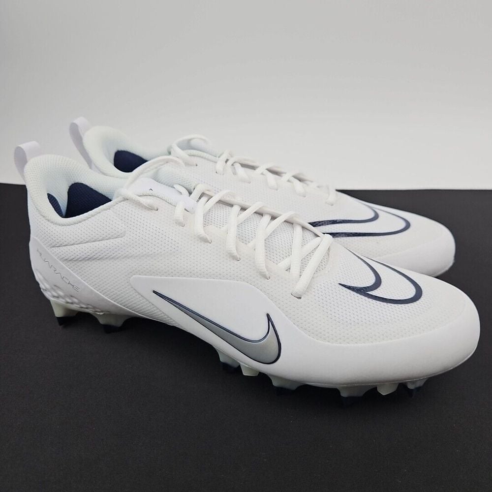 Nike Alpha Huarache 8 Pro LAX White Lacrosse Cleats CW4446-101 Men's Size 13