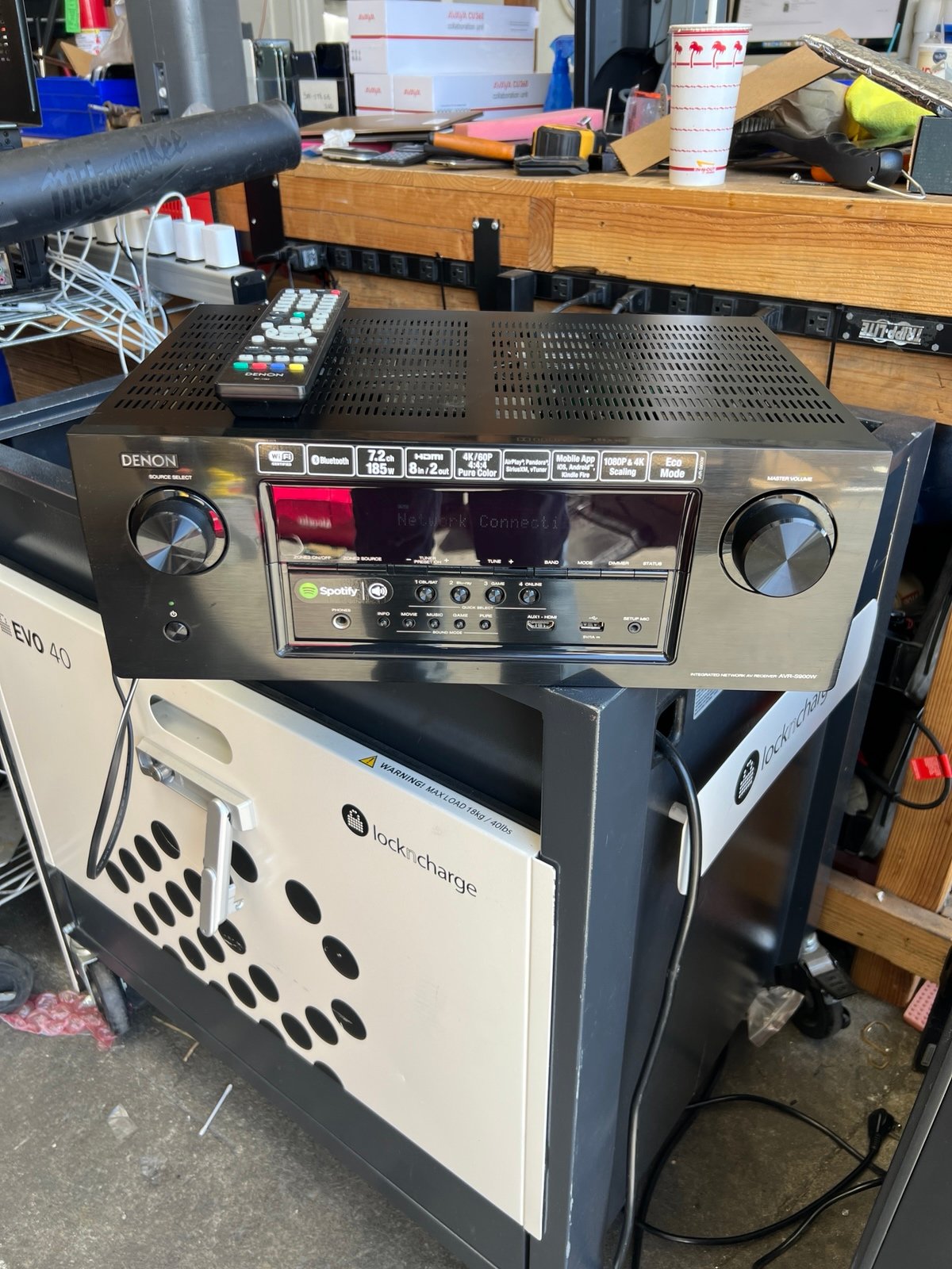 Denon AVR-S900W AV RECEIVER 7.1 Channel Home Theater. Tested. Remote