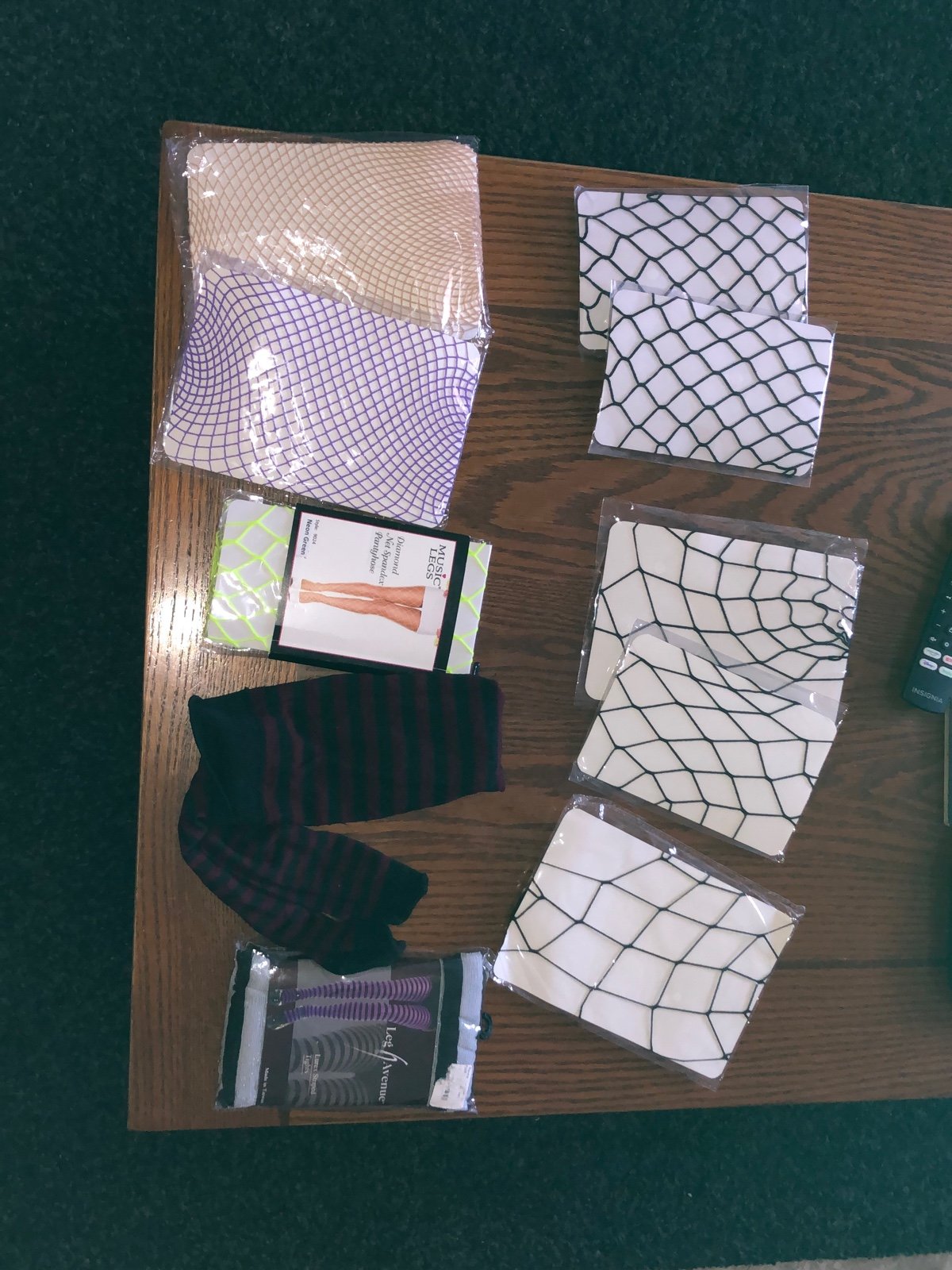 Fishnets and thigh high socks