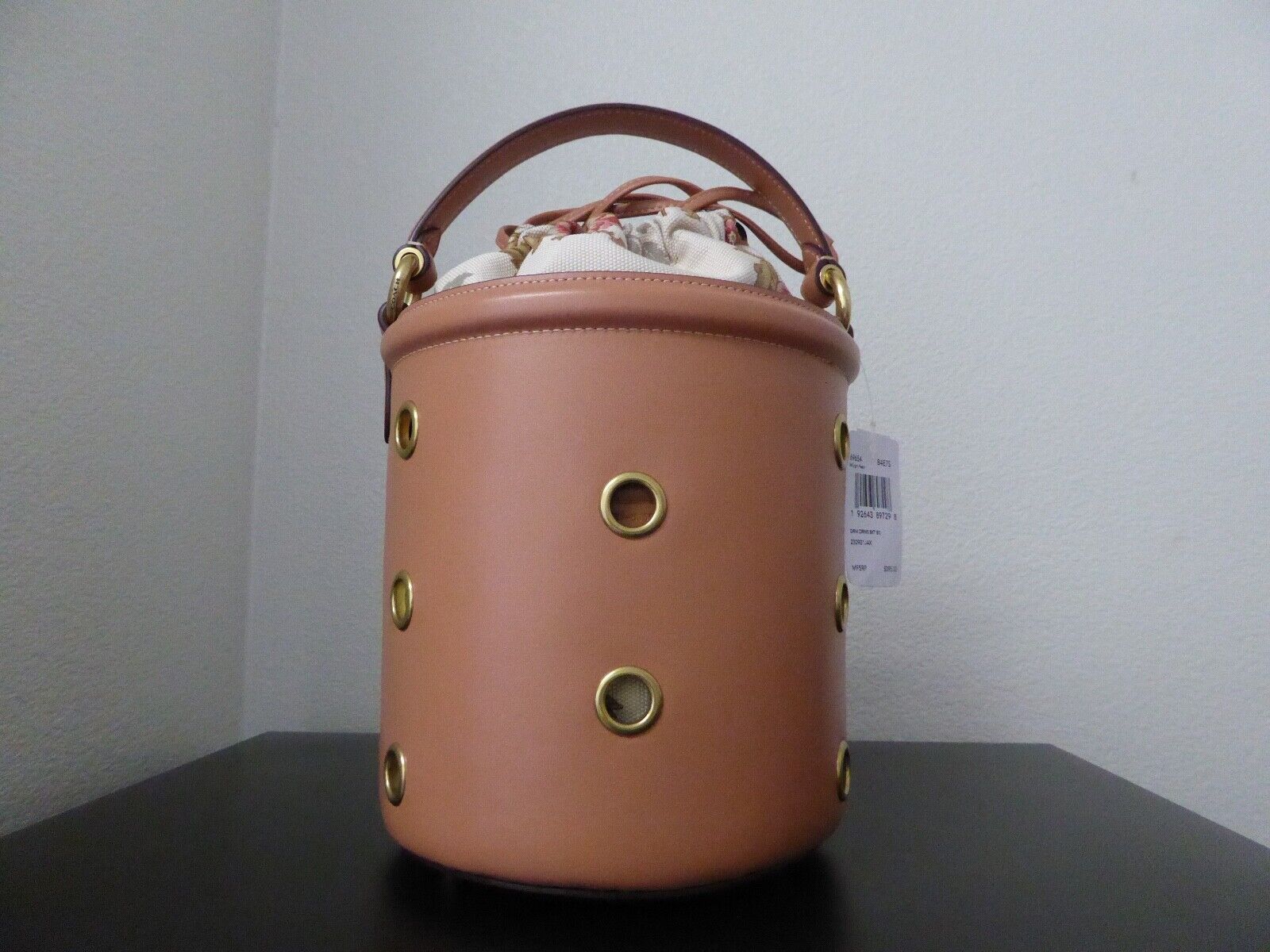 New Coach Grommet Drawstring Bucket Handbag Satchel 69654