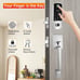 Satin Nickel Smart Lock Advanced Front Door Security Solution