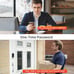 Satin Nickel Smart Lock Advanced Front Door Security Solution