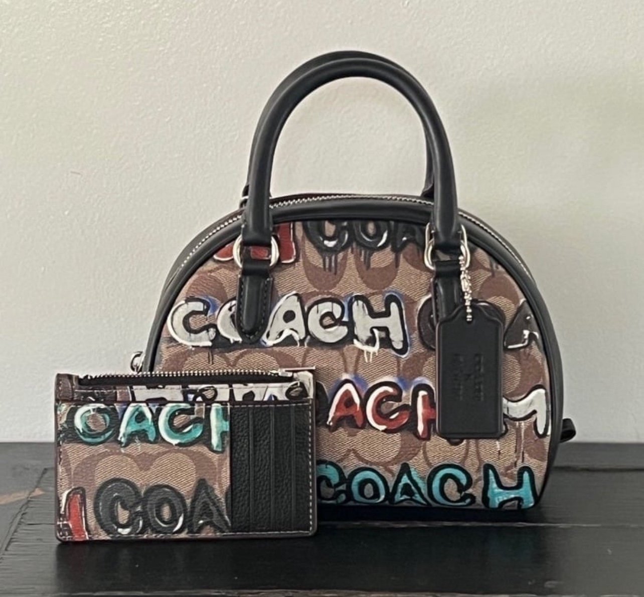 NWT COACH x Mint + Serf Sydney Satchel w CardCase <5⭐️Seller!