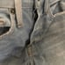 Frame denim tone two denim extreme flare ankle patchwork jeans raw hem Sz 24