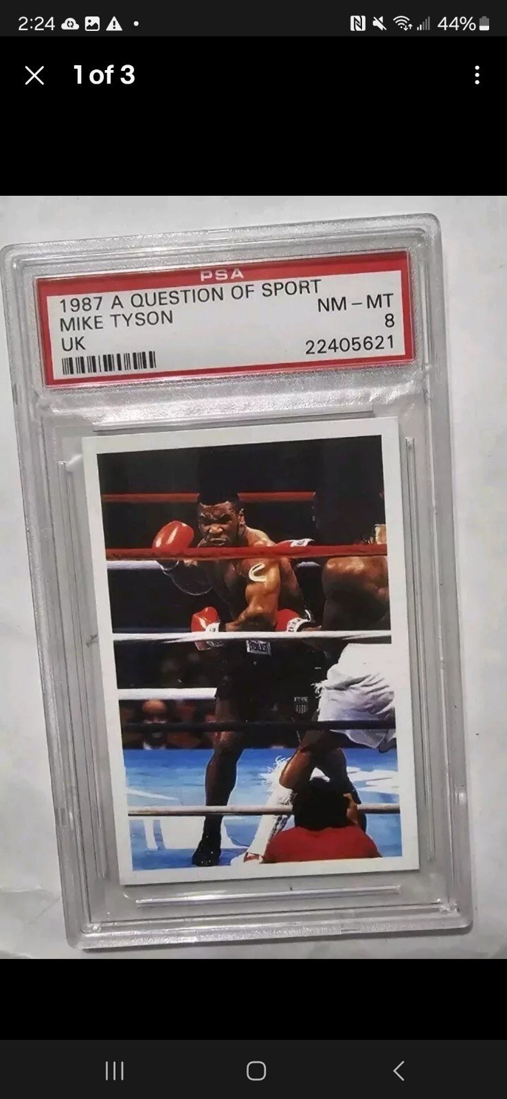 Mike tyson 1987 question of sports vintage psa 8