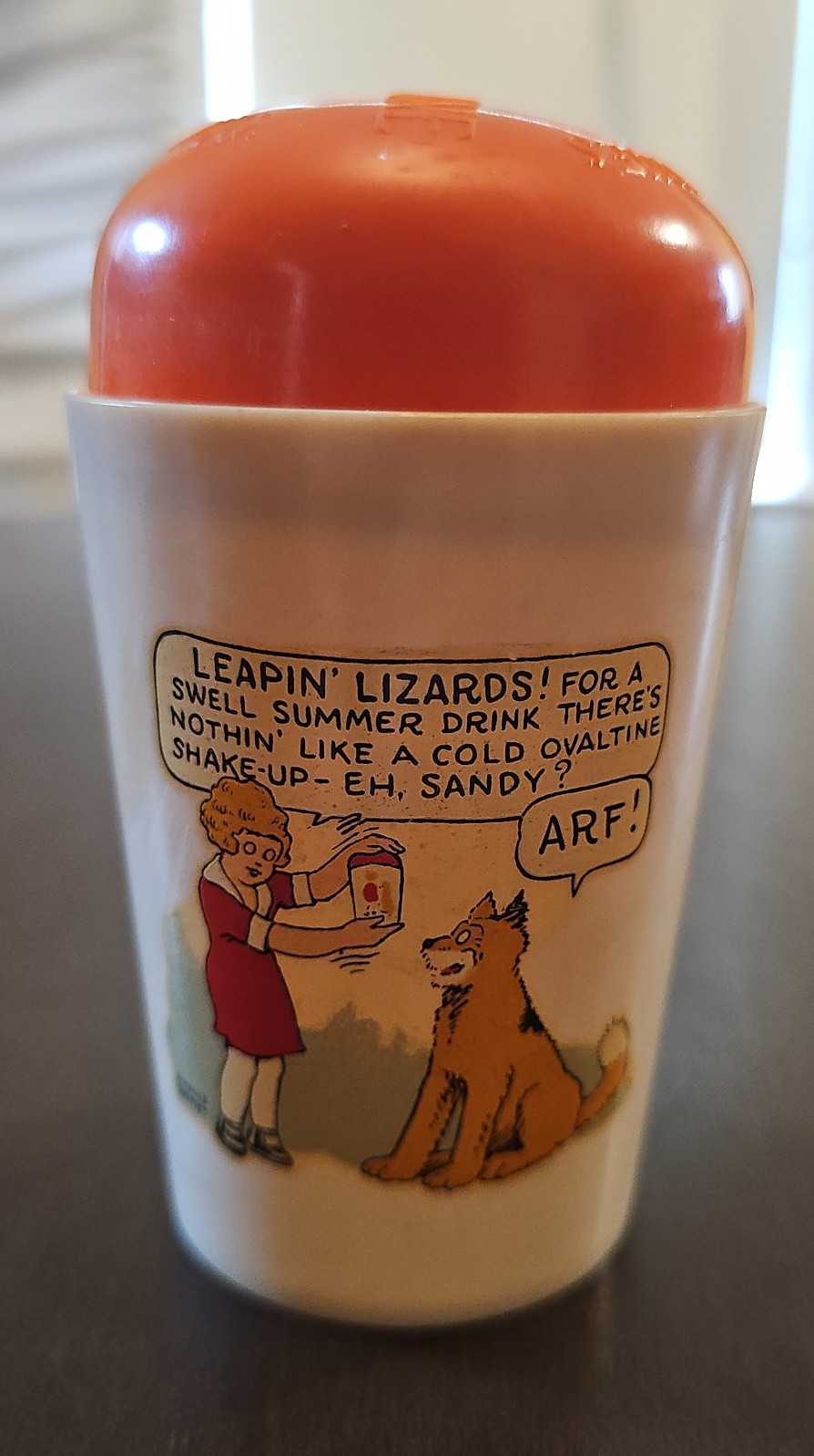 Vintage Old Ovaltine Shaker Orphan Annie