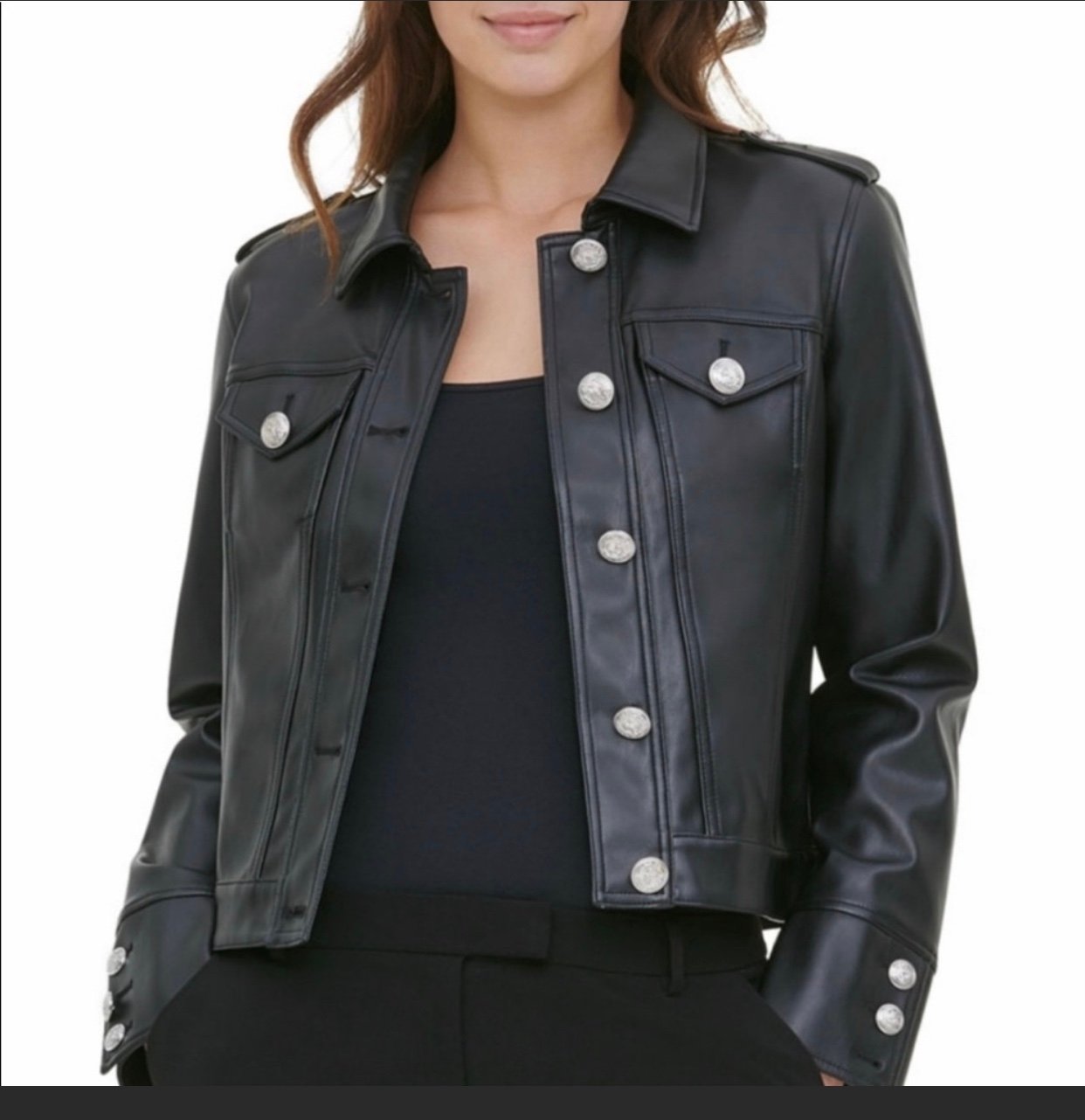 New Calvin Klein leather jacket