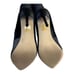 Simmi London Puffer Black Mid-calf Stiletto Boots Zip & Lace Sz 9