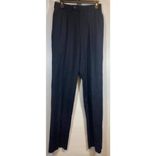 NWT Jos A Bank Travelers Collection 29 Navy Dress Pants 100% Wool Unhemmed A43