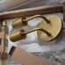 *MISSING 1 BULB*Mitzi H109102-AGB Tara Wall Sconce Brass Hudson Valley Lighting