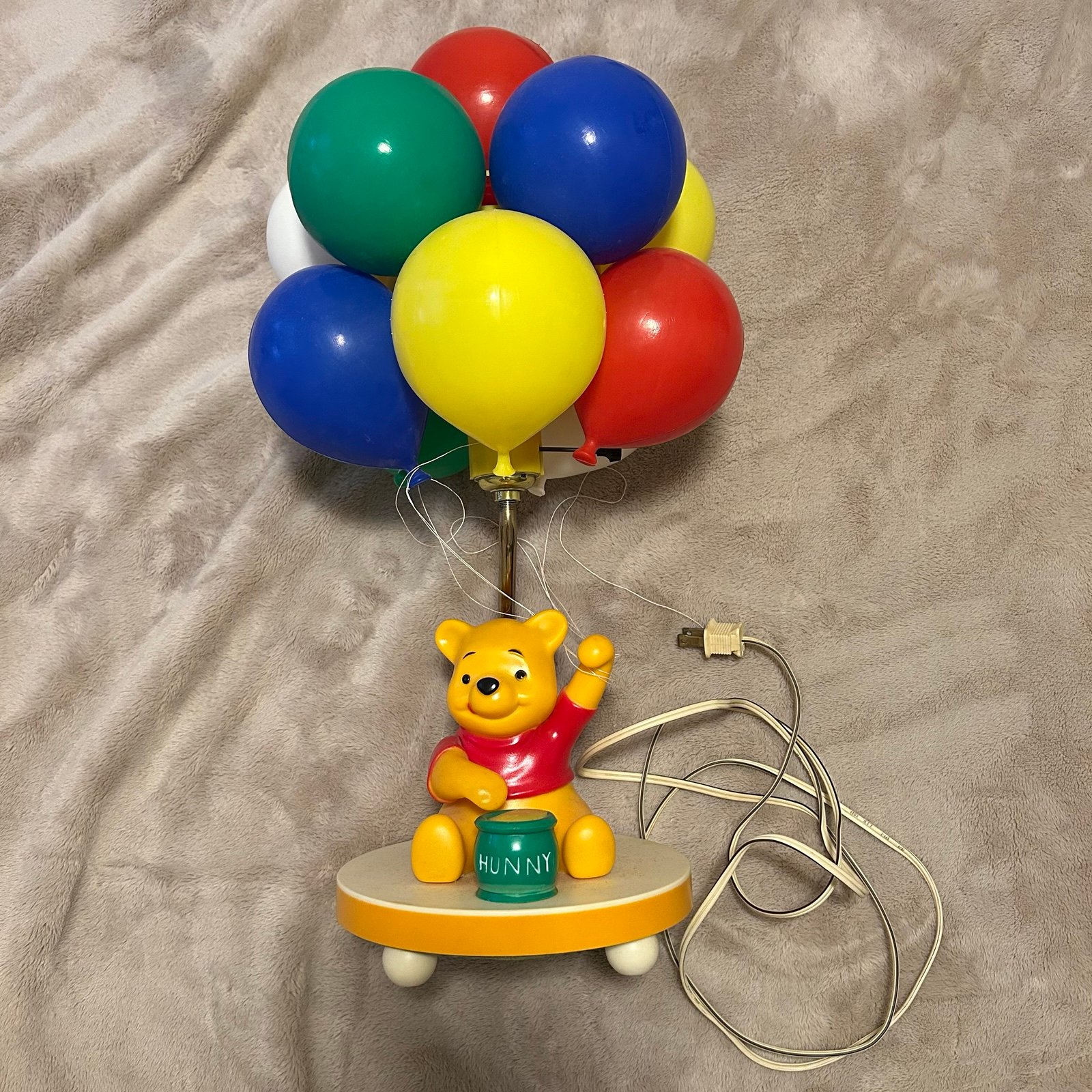 Sears Winnie the Pooh Nursery Lamp with Nightlight | Complete with Box