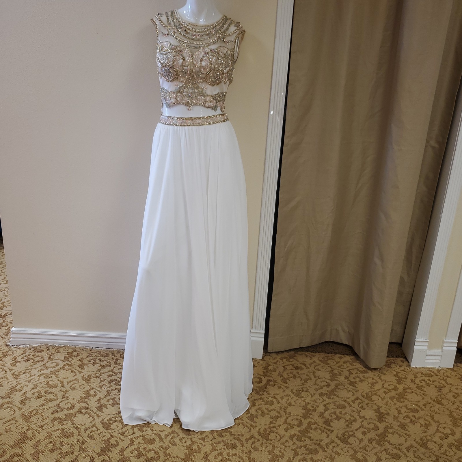Shail k size 0 2 piece prom dress