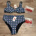 Solid & Striped LILO Knit Check High Waisted Bikini