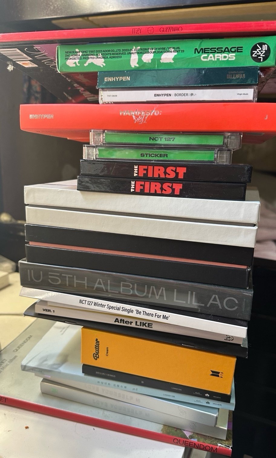 IVE, RED VELVET, NCT, ENHYPEN, NEW JEANS, BTS, ITZY, BLACKPINK, and IU