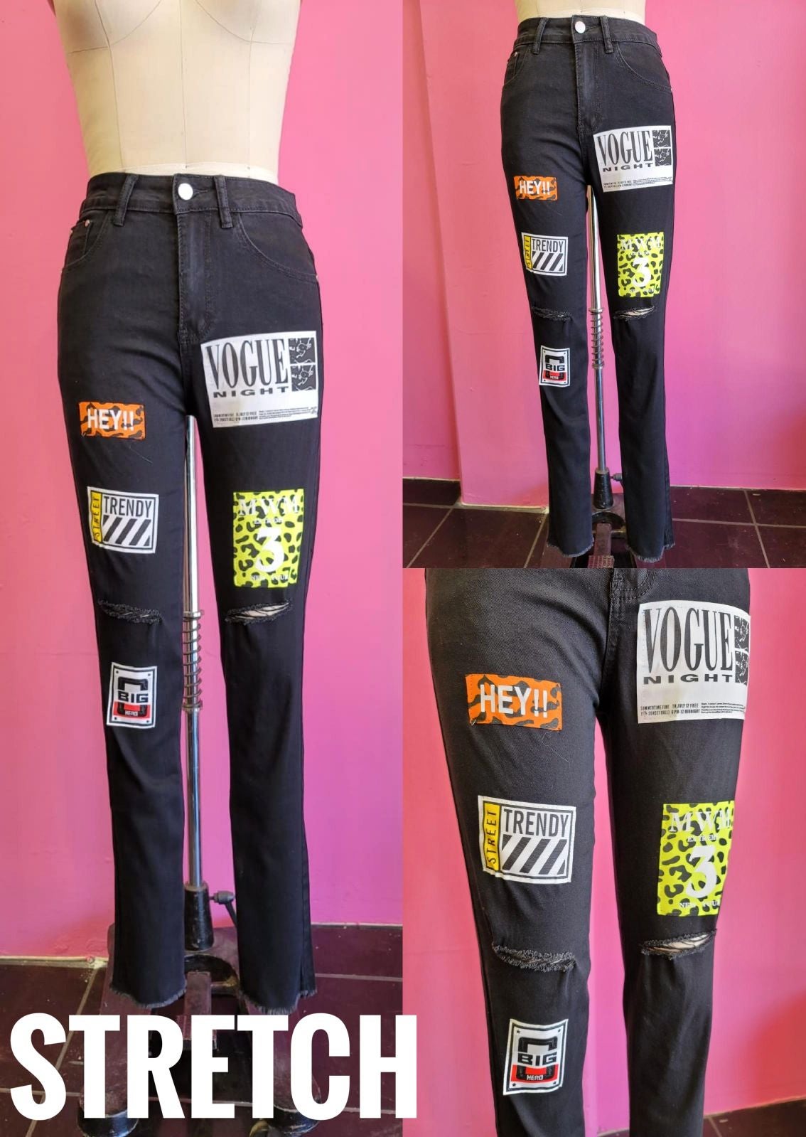 Denim jeans with Patches
